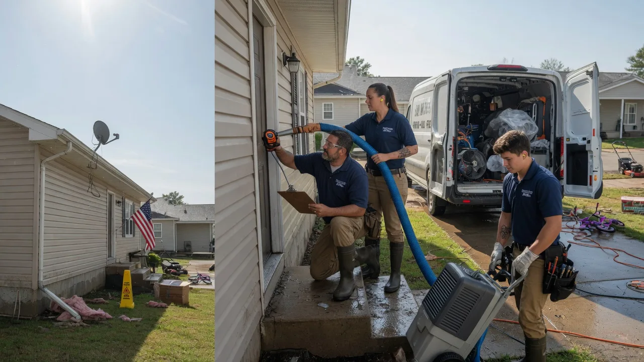 Ceiling Water Damage Restoration in Partridge, KS near me